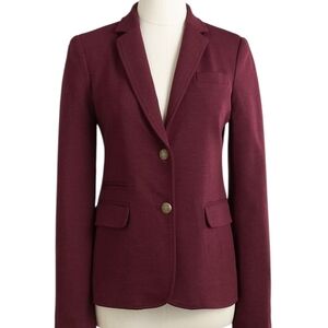 J. Crew Factory Burgundy Blazer Jacket